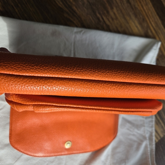 MCM Vibrant Orange Shoulder Bag with Gold Chain - Picture 15 of 15